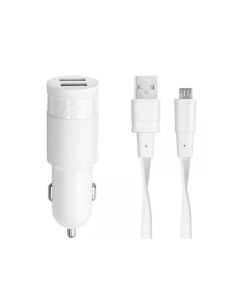 RIVACASE Auto punjač Micro USB RPVA4222, bela - 160669