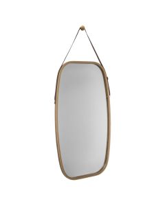 FIVE Ogledalo za zid 43 x 1,6 x 77 cm bambus/staklo - 160852-1