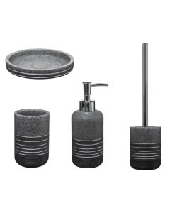 FIVE Posuda za sapun 12x2cm Silv, siva - 160957