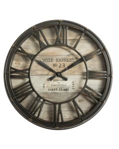 ATMOSPHERA Vintage sat 21x4,7cm pp/staklo/abs braon - 162266-1