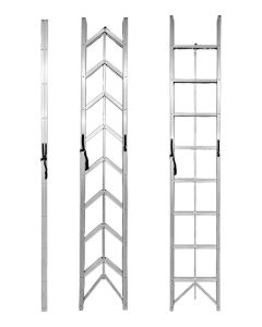 SuperStep Sklapajuće Alu Merdevine 8 Gazišta 266cm - 1638-1-1