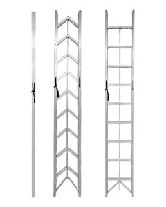 SuperStep Sklapajuće Alu Merdevine 9 Gazišta 299cm - 1639-1
