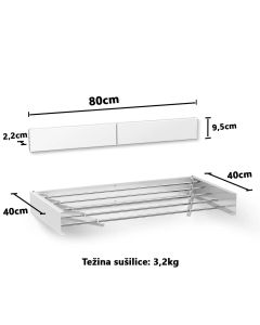SuperHome Sklopiva Sušilica za Veš WS-D4-80 - 1645-1