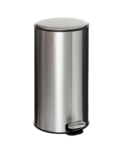 FIVE Kanta za smeće na papučicu 30 L metal srebrna - 164753-1