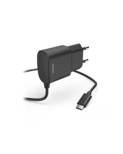 HAMA Kućni Punjač, USB Tip-C, 12W, 5V/2.4A, crna, 1m - 164996