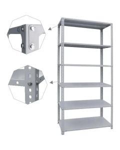 SuperHome 200x75x30 6x40kg Potpuno Metalna Montažna Polica - 1653-1