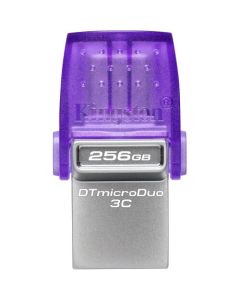 KINGSTON USB flash memorija 256GB DataTraveler MicroDuo 3C DTDUO3CG3, ljubičasta - USB01262