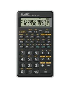 SHARP Kalkulator tehnički 10+2mesta 146 funkcija SHARP EL-501TB-WH crno beli blister - 16569