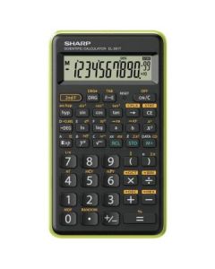 SHARP Kalkulator tehnički 10+2mesta 146 funkcija  EL-501TB-GR crno zeleni blister - 16570