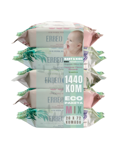 ERBEO Mix paket vlažnih maramica 20/1 - M20.EBWP.ST.7224.01