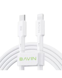 BAVIN Kabl 30W type-C na lightning 1,2m, bela