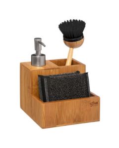 FIVE Dozer za tečnost i sunđer 13,5X12X20cm bambus bež - 167770