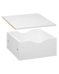 FIVE Ladica sa policom 31x15x31 cm drvo bela - 167814C-1