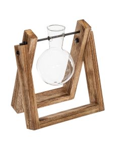 ATMOSPHERA Vaza 14.5x10.5x16.5cm stakalo/drvo - 168521