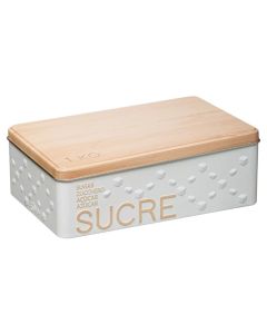 FIVE Kutija za šećer u kocki Scandi 20X13X6,5cm metal bela - 169286