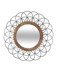 ATMOSPHERA Ukrasno ogledalo 89.5x5cm metal/drvo - 169346
