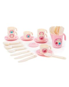 POLESIE Igračka Kuhinjski set posuđa i pribora u mrežici - 17-80097