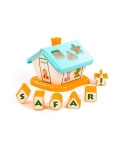 POLESIE Igračka za bebe Kućica za pogađanje oblika Safari - 17-90317