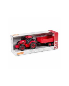 POLESIE Traktor sa prikolicom 91345, crvena - 17-91345