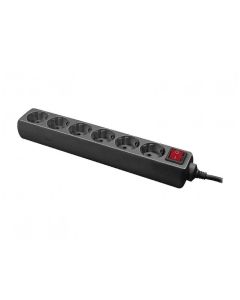 LOGILINK Produžni kabl 6 mesta, prekidač, 1.5m, crni (4791) - 171180