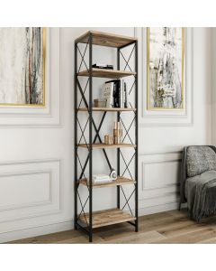 HANAH HOME Polica Suadiye, braon/crna