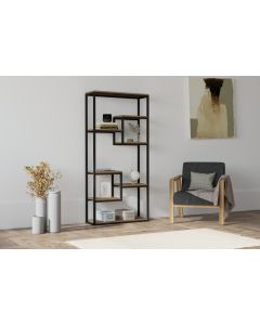 HANAH HOME Polica za knjige Emina Walnut - 171749