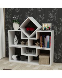 HANAH HOME Polica za knjige Beled White - 171778