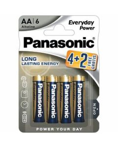 PANASONIC Baterije LR6EPS/6BP -AA Alkaline Everyday power 6/1 - 85007