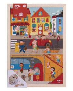 APLI Puzzle drvene - Grad - 17198