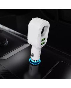 BAVIN Auto punjač i sterilizator 36W PD QC3,0, 2xUSB + kabl type-C, bela - 90042-1