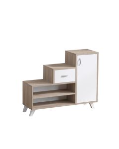 HANAH HOME Cipelarnik Retro, krem/bela