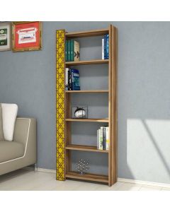 HANAH HOME Polica za knjige City Walnut Yellow - 172299
