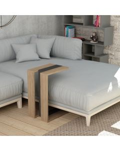 HANAH HOME Pomoćni stočić Muju Oak Anthracite Oak - 172482
