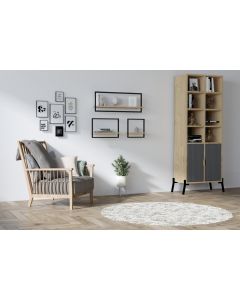 HANAH HOME Zidna polica Yeso Sapphire Oak - 172586