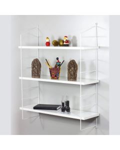 HANAH HOME Zidna polica Armoni 3'lü, bela sjaj