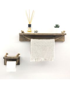 HANAH HOME Set kupatilskih polica Aa131, braon