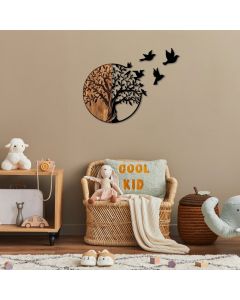 WALLXPERT Zidna dekoracija Tree And Birds 322 - 172781
