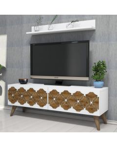HANAH HOME TV polica Nisan White - 172784