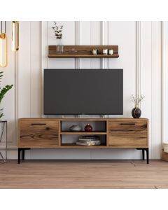 HANAH HOME TV polica Riga Walnut - 172785