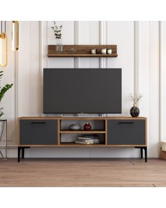 HANAH HOME TV polica Riga Anthracite - 172786