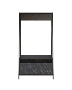 HANAH HOME Cipelarnik sa čivilukom Devin, crna