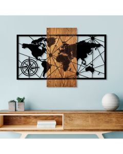 WALLXPERT Zidna dekoracija World Map 3 M - 172865