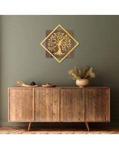 WALLXPERT Zidna dekoracija Tree v2 Gold - 172888