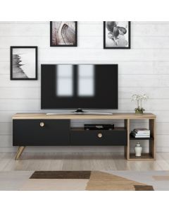 HANAH HOME TV komoda Parion, braon/crna