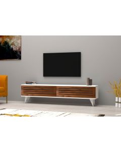 HANAH HOME TV komoda Hill, braon/bela