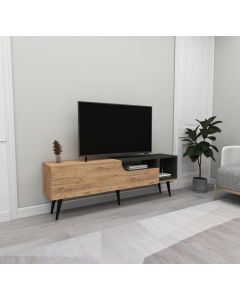 HANAH HOME TV polica Alba Atlantic Pine Anthracite - 173001-1