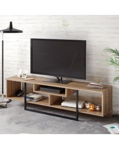 HANAH HOME TV polica Asal 150 Walnut Black - 173023