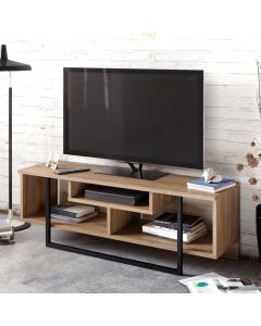 HANAH HOME TV polica Asal 120 Walnut Black - 173055