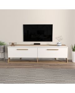 HANAH HOME TV polica Astrid White Walnut - 173074
