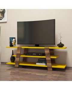HANAH HOME TV polica Flower Walnut Yellow - 173090